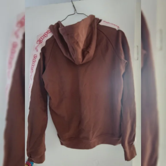 MENS Kappa Hoodie Brown - Picture 3 of 3